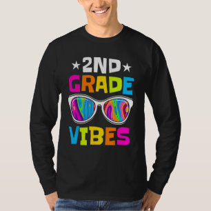2nd Grade Vibes Sunglasses Back To School  Student T-Shirt