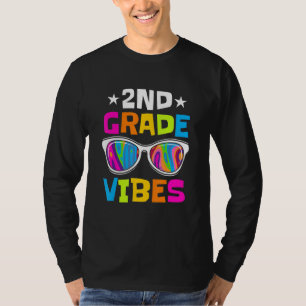 2nd Grade Vibes Sunglasses Back To School T- T-Shirt