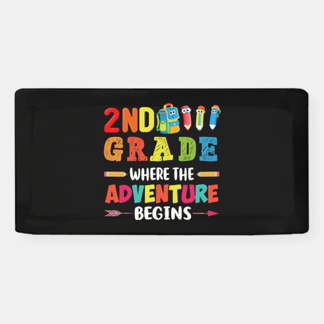2nd Grade Where the adventure Banner (Horizontal)