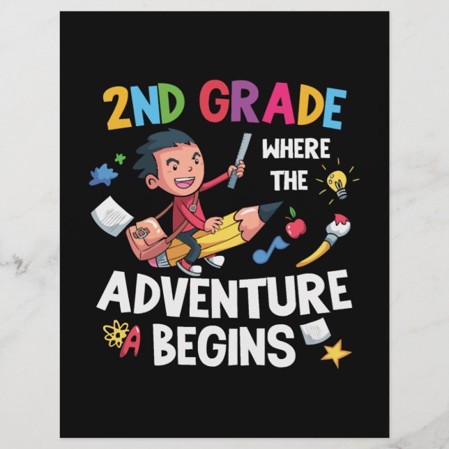 2nd Grade Where The Adventure Begins Flyer (Front)