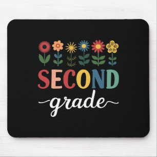 2nd Grade Wildflower Floral Back To School Mouse Pad