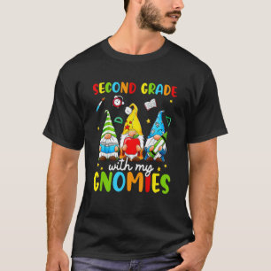 2nd Grade With My Gnomies Back To School Teacher K T-Shirt