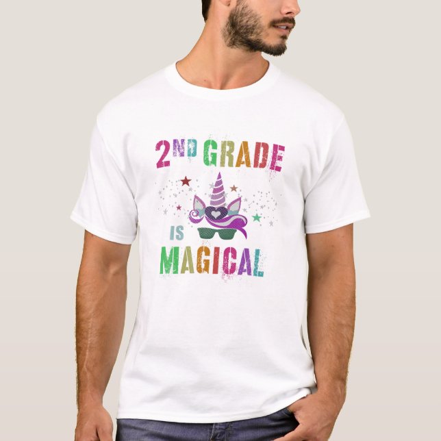 2Nd Grader Kids Teacher Second Grade IS MAGICAL I' T-Shirt (Front)
