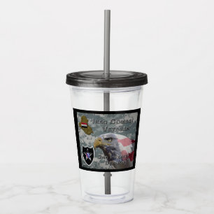 2nd Infantry Division Iraq Combat Veteran Acrylic Tumbler
