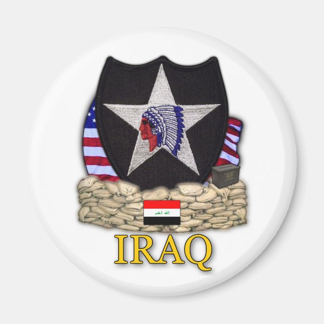2nd infantry division iraq war veterans Magnet (Front)