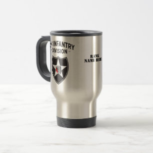 2nd Infantry Division Patch - Customisable Travel Mug