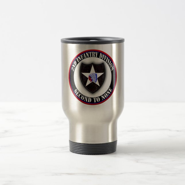 2nd Infantry Division Travel Mug (Center)