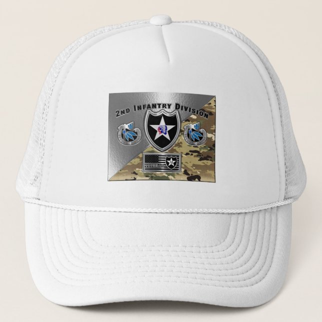 2nd Infantry Division  Trucker Hat (Front)