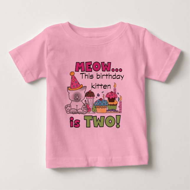 2nd Kitten Birthday Tshirts and Gifts (Front)