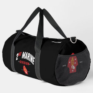2nd Marine Division "The Silent Second" Custom Duffle Bag