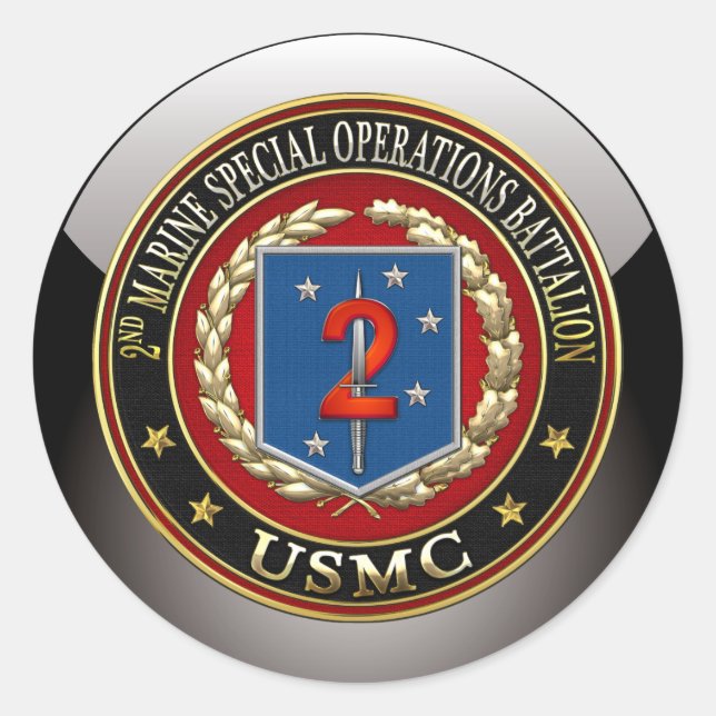 2nd MSOB [3D] Classic Round Sticker (Front)