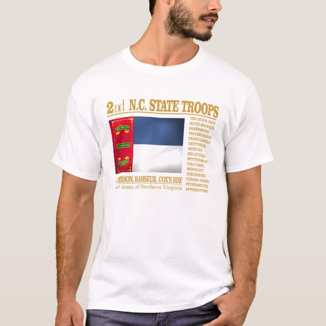 2nd NC State Troops (BA2) T-Shirt (Front)