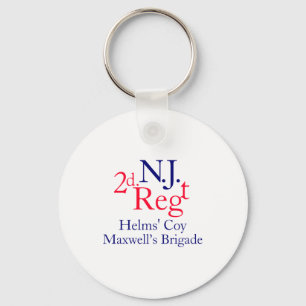 2nd New Jersey Regiment  Key Ring