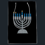 2nd Night of Hanukkah Glitter Medium Gift Bag<br><div class="desc">Hanukkah 2022 will begin in the evening of Sunday 18 December and ends in the evening of Monday 26 December</div>