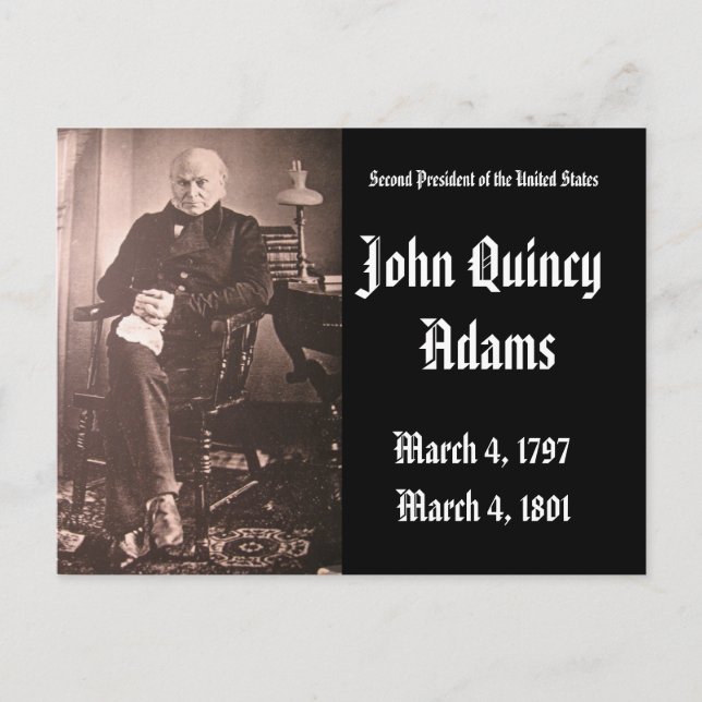 2nd President Of the United States John Adams Postcard (Front)