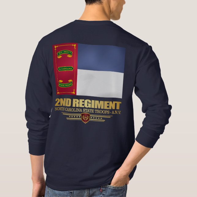 2nd Regiment, North Carolina State Troops T-Shirt (Back)