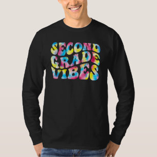 2nd Second Grade Vibes Teacher Back To School Retr T-Shirt