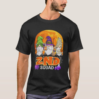 2nd Squad Halloween 2nd Grade Teacher Gnome Matchi T-Shirt