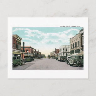 2nd Street, Laramie, Wyoming Postcard
