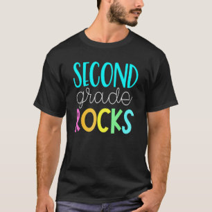 2nd Teacher Team Second Grade Rocks Back To Schoo T-Shirt