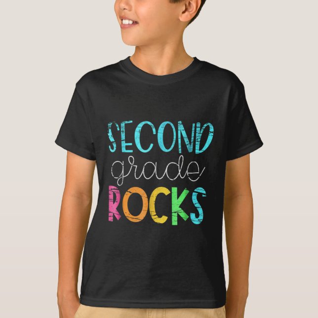2nd Teacher Team - Second Grade Rocks  T-Shirt (Front)