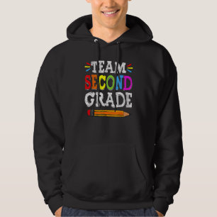 2nd Teacher Team Second Grade Squad Back To School Hoodie