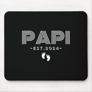 2nd Time Papi Est 2024 Promoted To Papi New Father Mouse Pad