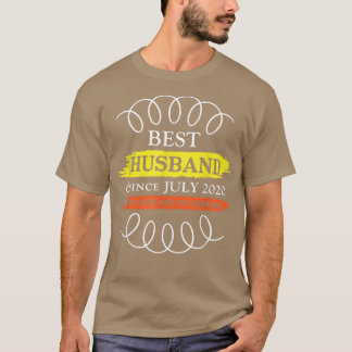 2nd Wedding Anniversary Best Husband Since July 20 T-Shirt