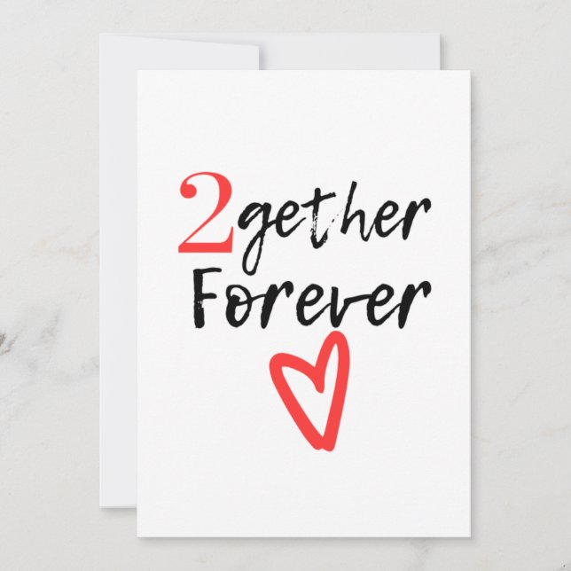 2nd wedding anniversary card (Front)