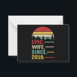 2nd Wedding Anniversary Gift for Her Epic Wife Card<br><div class="desc">2nd Wedding Anniversary Gift for Her Epic Wife</div>