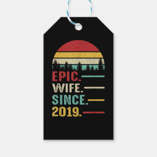 2nd Wedding Anniversary Gift for Her Epic Wife Tags
