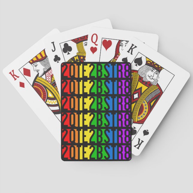 2QTE2BSTR8 playing cards (Back)