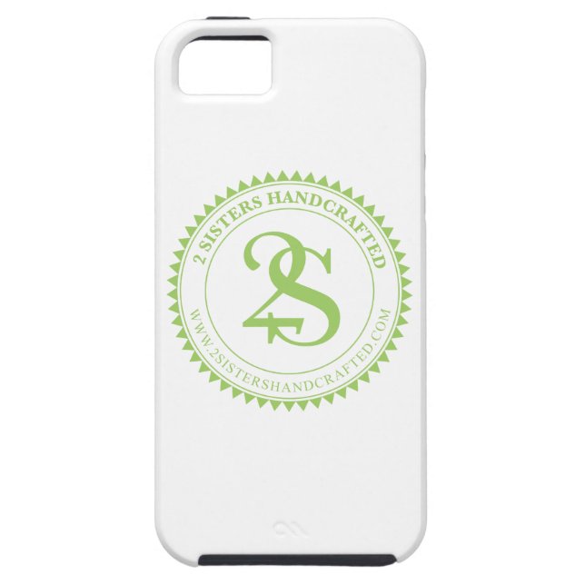 2Sisters Jewelry Custom iPhone 5 case: green/white Case-Mate iPhone Case (Back)