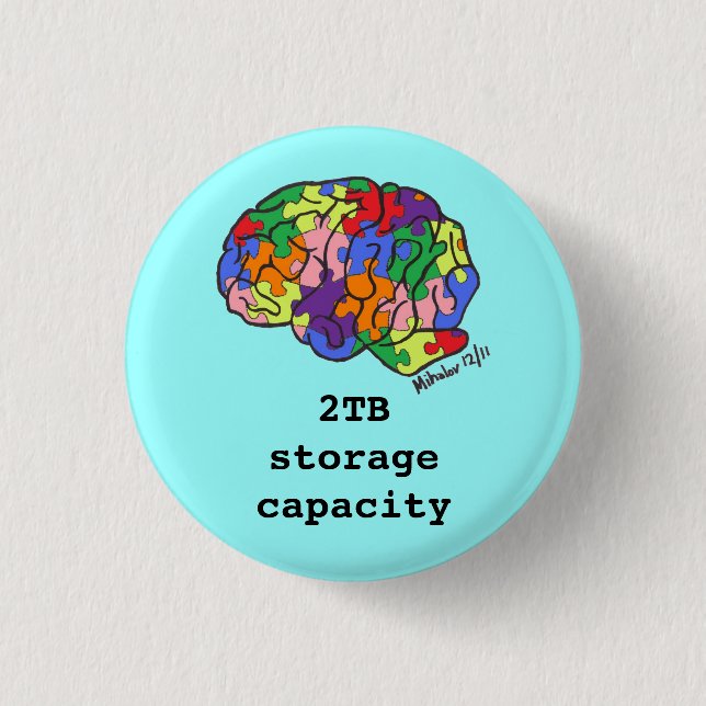 "2TB storage capacity" button (Front)