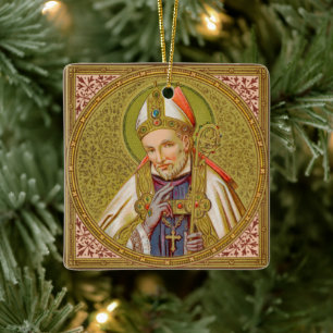 2x St. Alphonsus Liguori (SNV 02) (Square) Ceramic Ornament