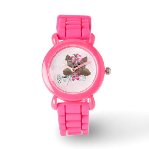 #2Yorkie glitter strap watch