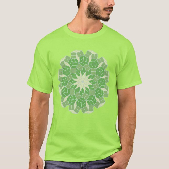 3種類の凸五角形の12回回転対称テセレーション T-Shirt (Front)