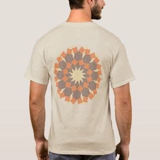 3種類の凹五角形の12回回転対称テセレーション T-Shirt
