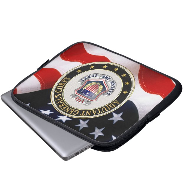 [300] AG Corps Regimental Insignia [3D] Laptop Sleeve (Front Bottom)
