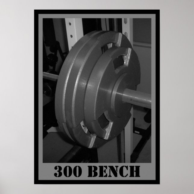 300 BENCH Weightlifting Poster (Front)