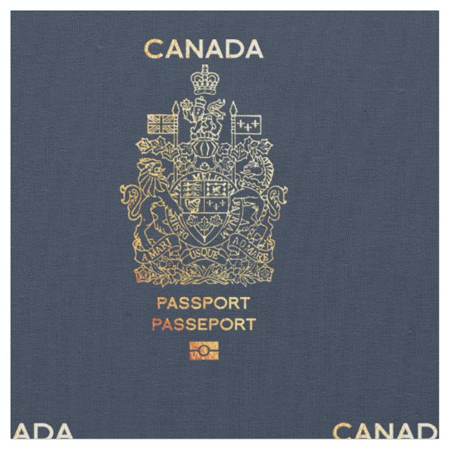 [300] Canadian Passport Cover Fabric (Close Up)