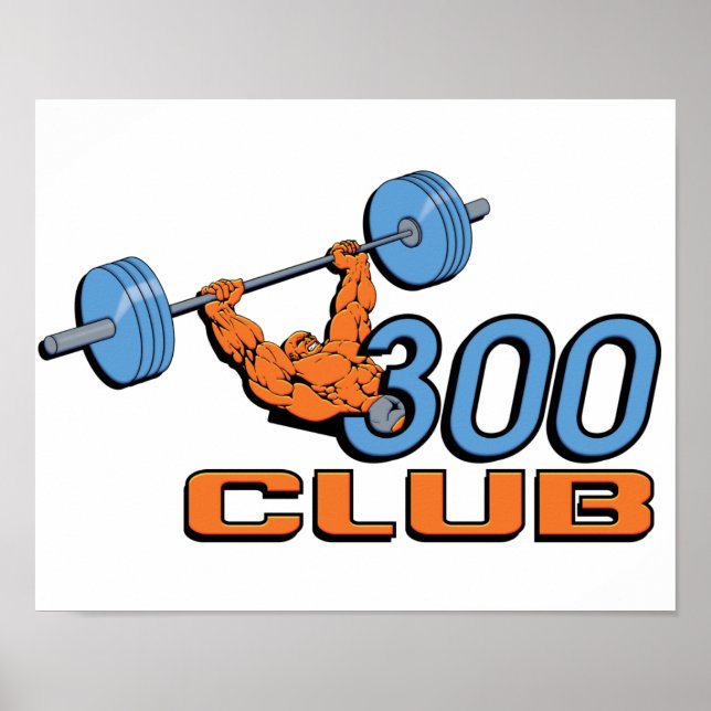 300 Club Weightlifting Poster (Front)