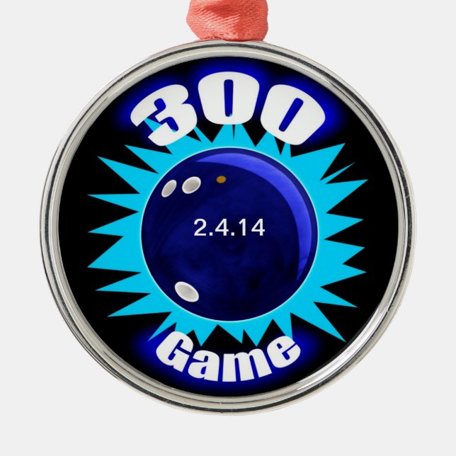 300 Game Blues Metal Tree Decoration (Front)