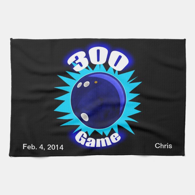 300 Game Blues Tea Towel (Horizontal)