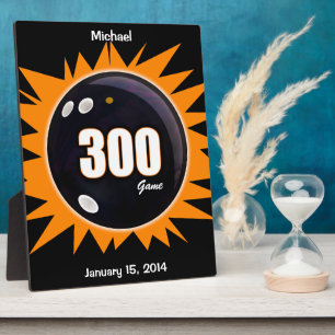 300 Game Orange & Black Plaque