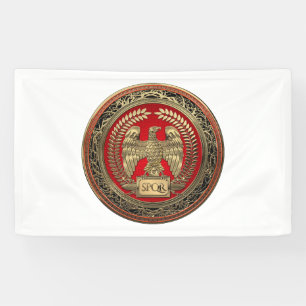 [300] Gold Roman Imperial Eagle Banner
