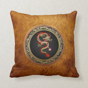 [300] Golden Chinese Dragon Fucanglong Cushion