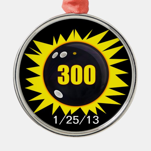 300 Perfect Game Metal Tree Decoration (Front)