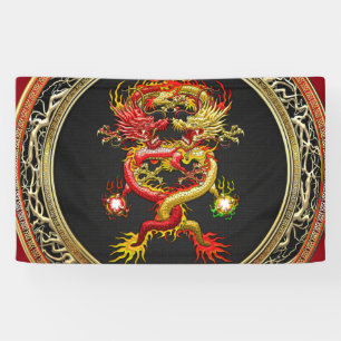[300] Red and Yellow Dragons Banner