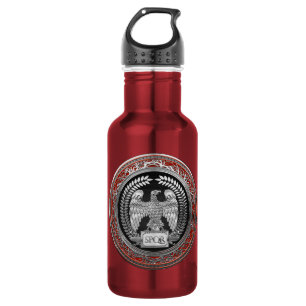 [300] Silver Roman Imperial Eagle 532 Ml Water Bottle